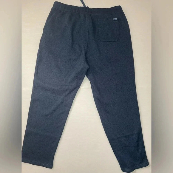 3 FOR $15 L.L. Bean Lightweight Sweater Fleece Blue Marled Pants Size XL - Picture 8 of 9
